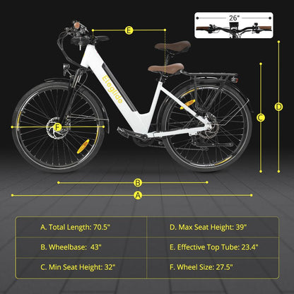 Eleglide-T1, Step Thru City Electric Bike 250W 12.5ah Bicycle