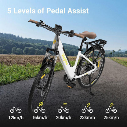 Eleglide-T1, Step Thru City Electric Bike 250W 12.5ah Bicycle