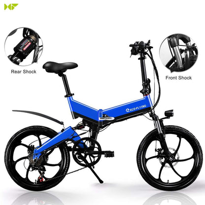 HiFlying-F501: City Folding Electric Bicycle  20in, 250w, 10Ah