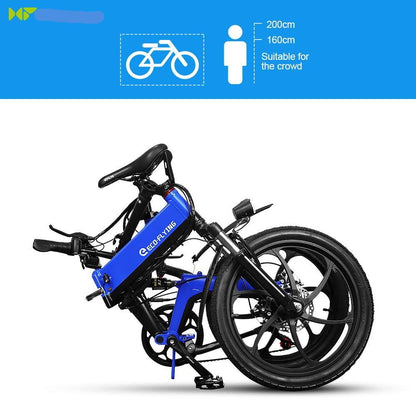 HiFlying-F501: City Folding Electric Bicycle  20in, 250w, 10Ah