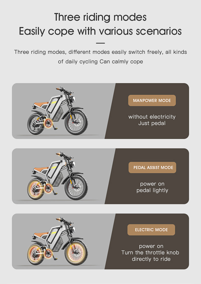 CosWheel-GT20 Mountain/City Electric Bike 1000Wa, 25ah