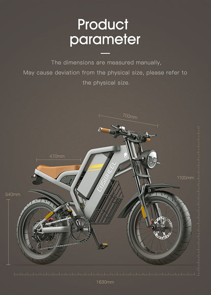 CosWheel-GT20 Mountain/City Electric Bike 1000Wa, 25ah