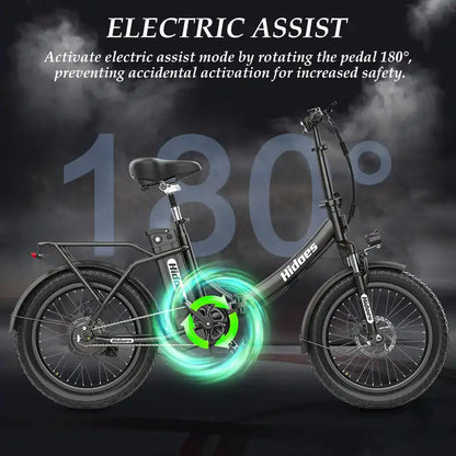 HIDOES-HD-C2 800Wa, 12ah,48V Foldable Electric Bike MTB City Fat Tyre Bicycle