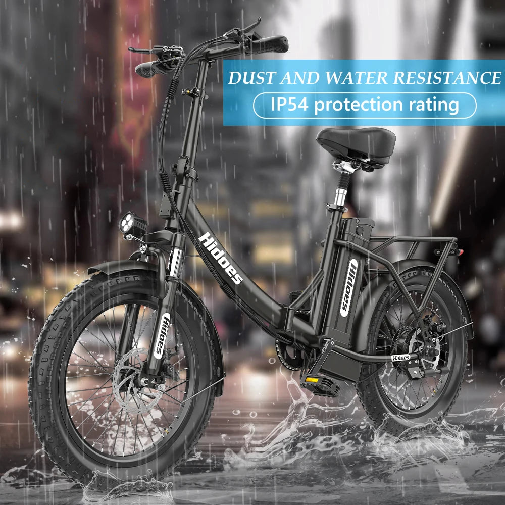 HIDOES-HD-C2 800Wa, 12ah,48V Foldable Electric Bike MTB City Fat Tyre Bicycle