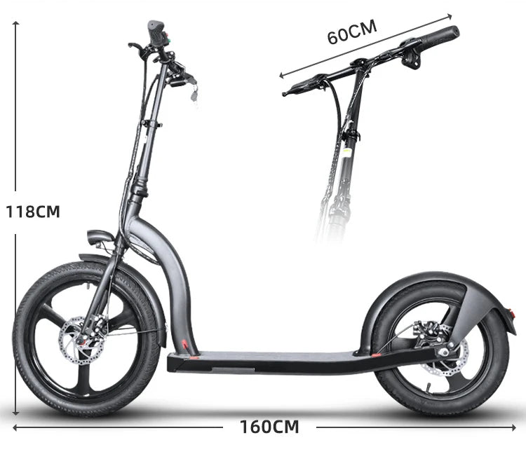 HI-FlYING-H100: Foldable Electric Scooter 10ah 350W