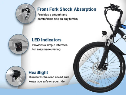 VARUN-M24-1 Electric Bike Mountain/City 24in 7.8ah 350w