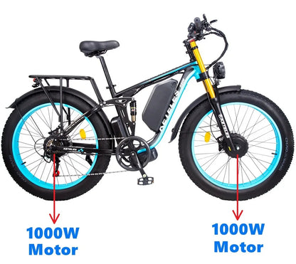 KETELES-K800 PRO. MTB/City Electric Bike 23ah 2000W Hydraulic Brake Bicycle