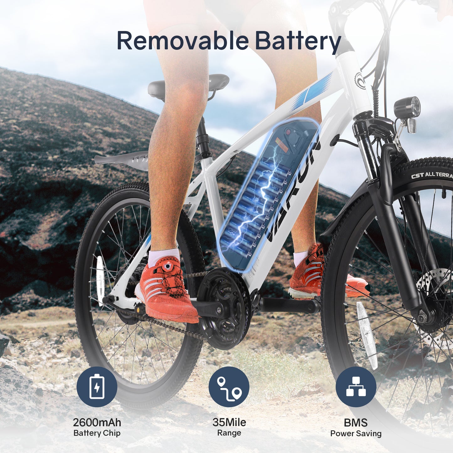 VARUN-M24-1 Electric Bike Mountain/City 24in 7.8ah 350w