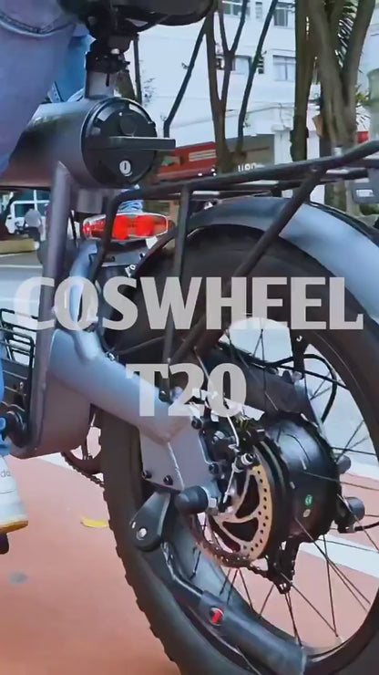 CosWheel-T20 High Quality 20ah, 500W, 20in Fat Tyre Electric Bicycle