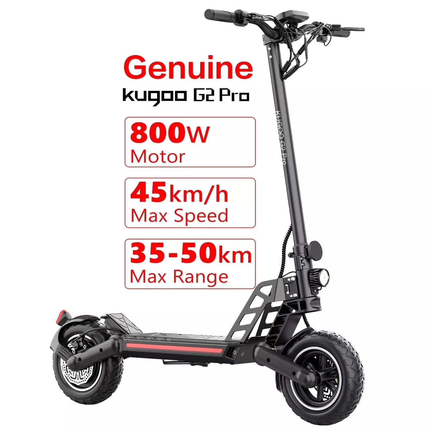 KUGOO G2 PRO Electric Scooter Foldable 800W Powerful 48V 15AH Battery Long Range