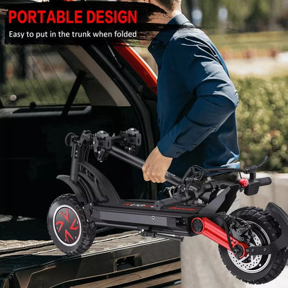 KUGOO G-Booster Electric Scooter with Seat 10in Dual Motor 600W 23ah Long Range