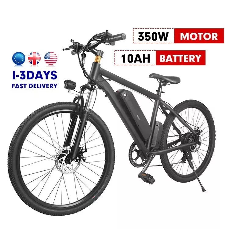 MANKEEL-MK010, MTB Electric Bike 350Wa 36V 10Ah 7speed 26in Hybrid F/Suspension