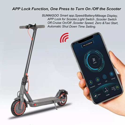 SUNNIGOO-N7PRO. High Quality 350W 10.4ah 8.5in Folding Electric Scooter With APP