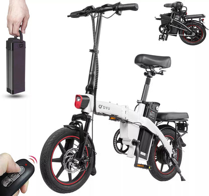 DYU A5 Foldable Electric Scooter 48V 7.5ah 350Wa 14in Off Road Premium E-Bike.