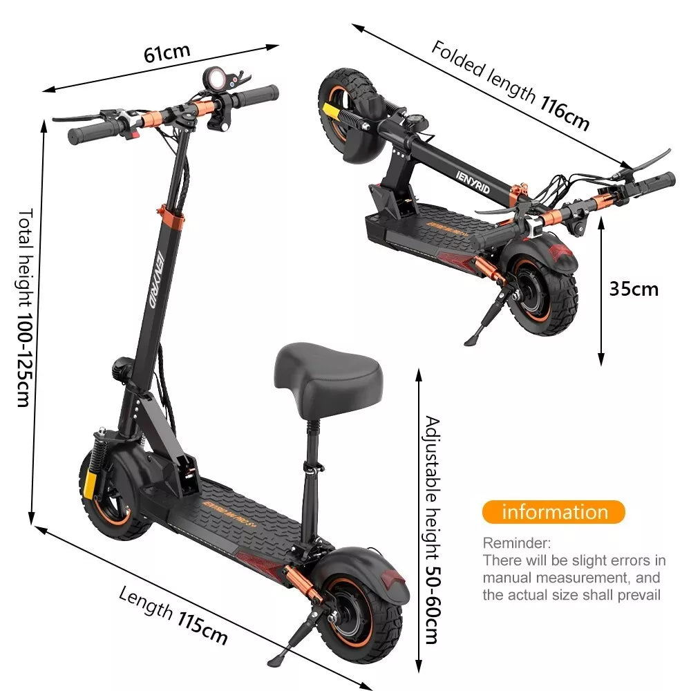 iENYRID M4 PRO S+ Premium Electric Scooter 800W 48V 16Ah Off-Road Capability